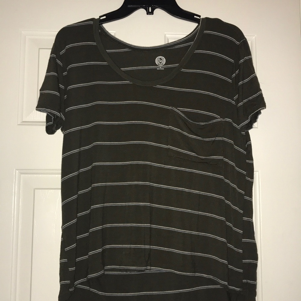 green striped tshirt